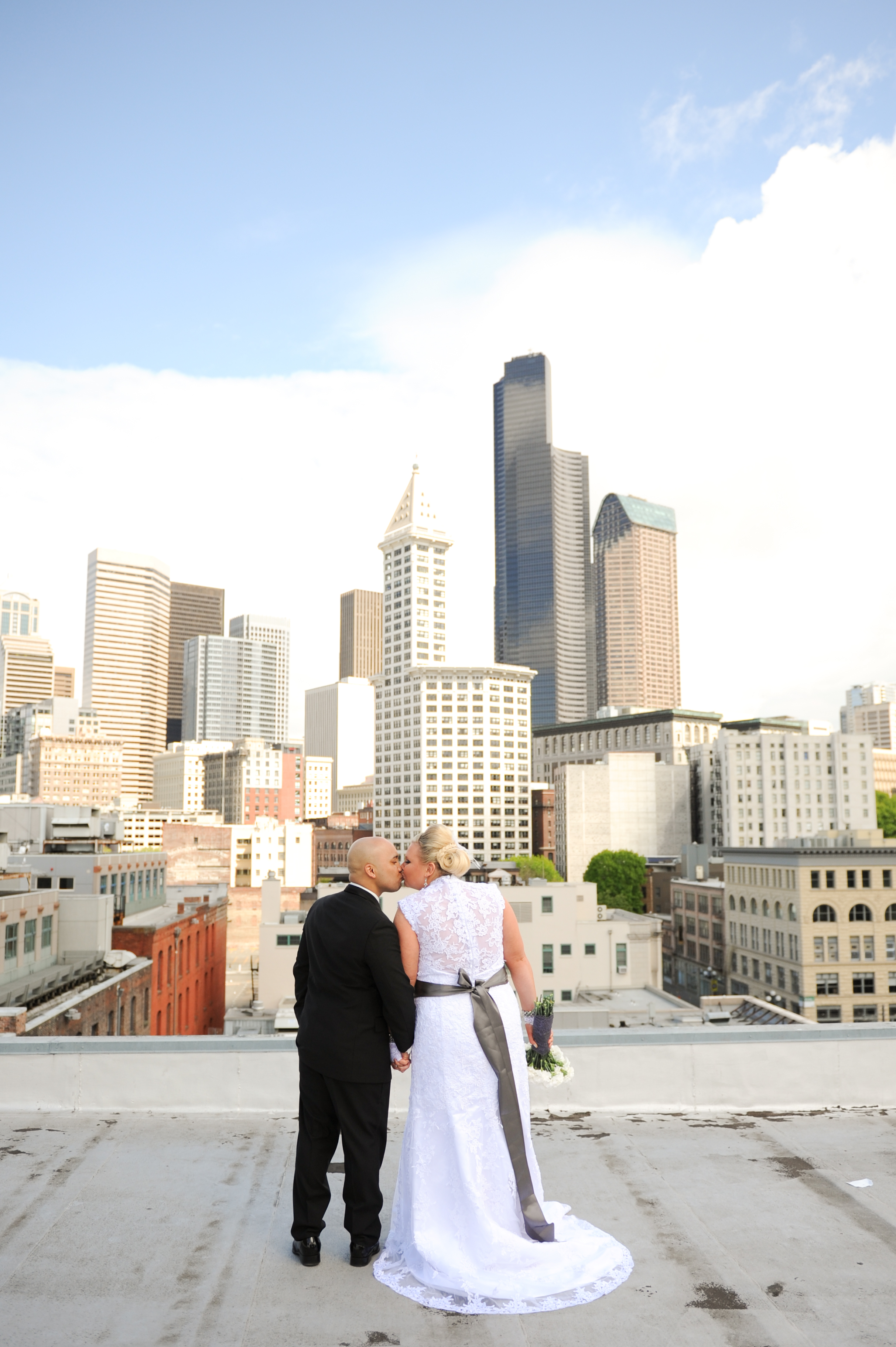 Ryan and Ola on their wedding day